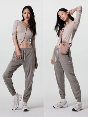 Vuori Performance Jogger Pale Grey Heather Sweatpants Size XS